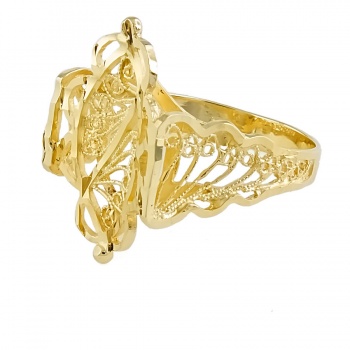 14ct gold 3g filigree Ring size N